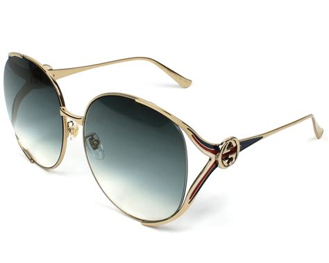 gucci matte blue sunglasses|gucci sunglasses blue gold.